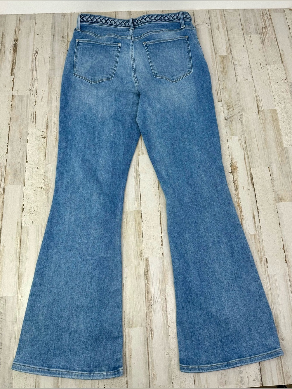 Lucky Brand Stevie High Rise Flare Jeans Womens 14/32R (32x33) Light Wash Blue - Picture 9 of 11
